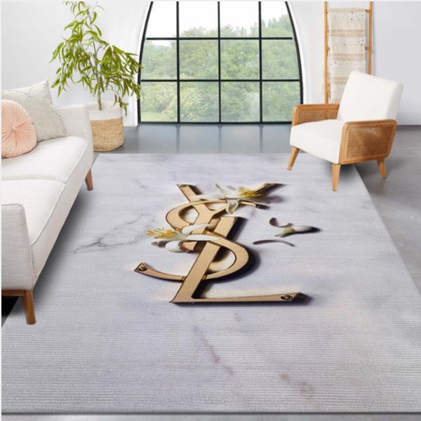 Yves Saint Laurent V7 Fashion Brand Living Room Rug Family Gift US Decor