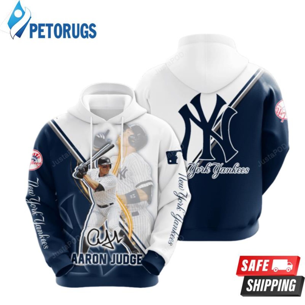 New York Yankees Aaron Judge 3D Hoodie - Peto Rugs