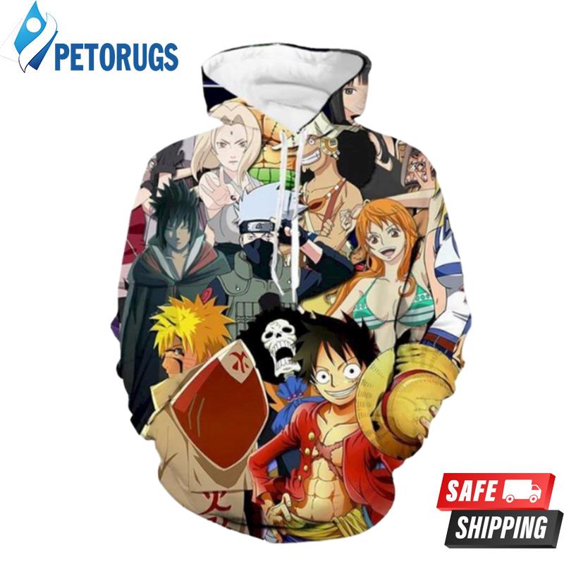 Anime All Characters 3D Hoodie
