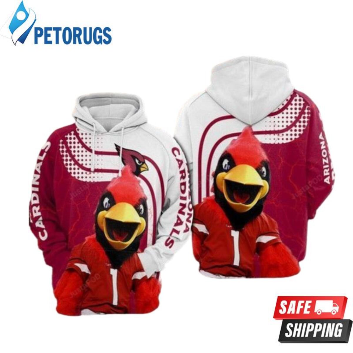 Arizona Cardinals Black Red Men, Arizona Cardinals 3D Hoodie All Over Print  - T-shirts Low Price