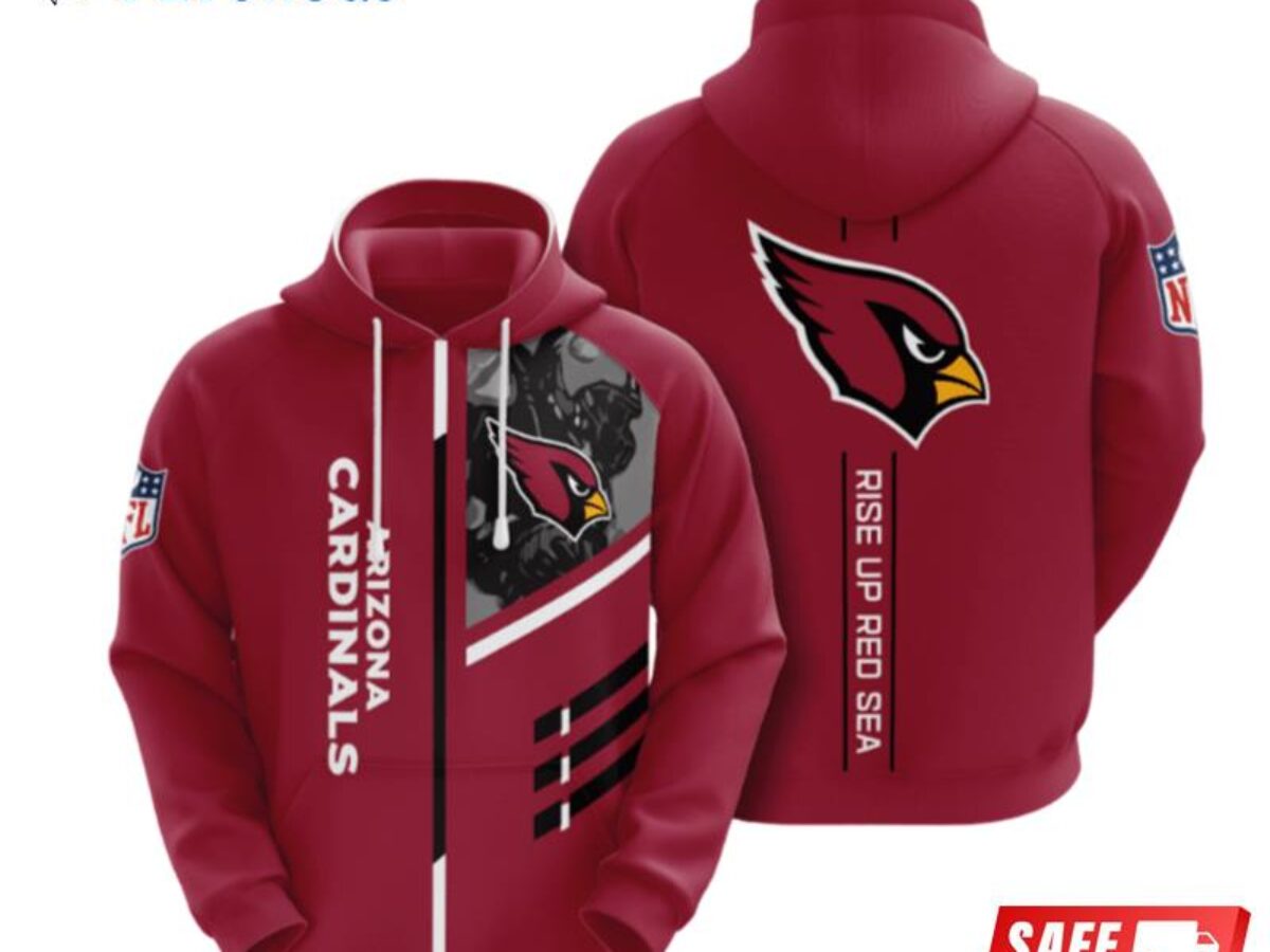 Arizona Cardinals Hoodie 3D one way Sweatshirt