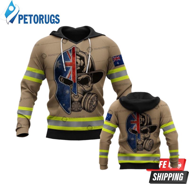 Australian Firefighter 3D Hoodie