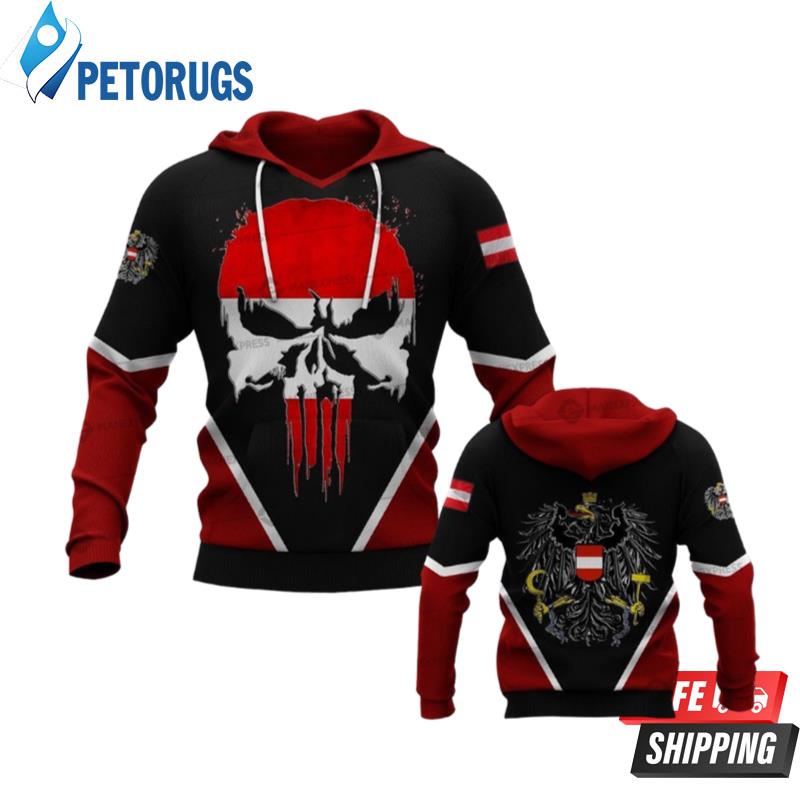 Austria Flag Pns 3D Hoodie