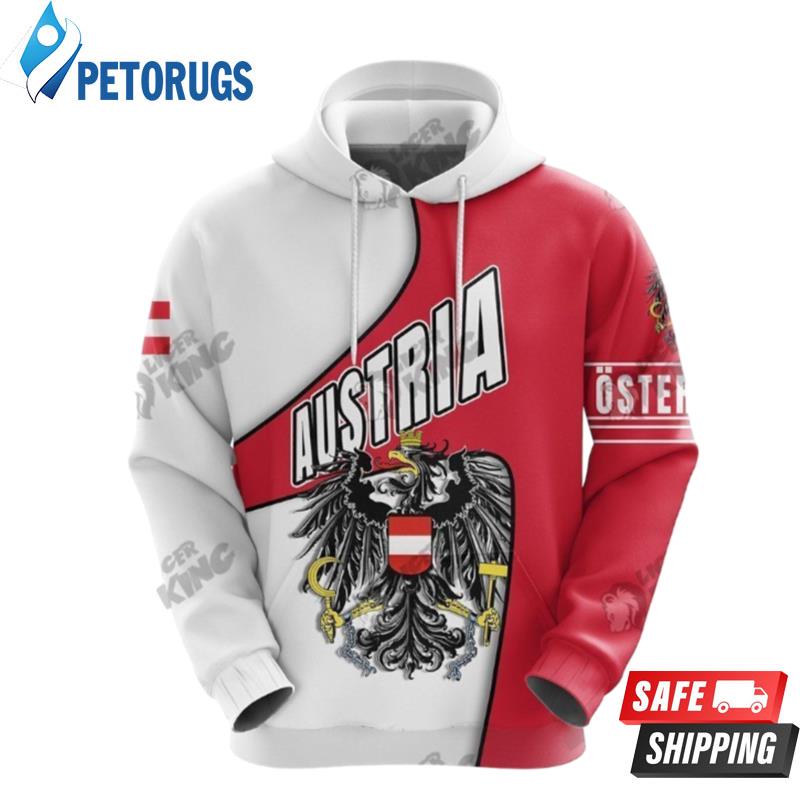 Austria Heart And Soul 3D Hoodie