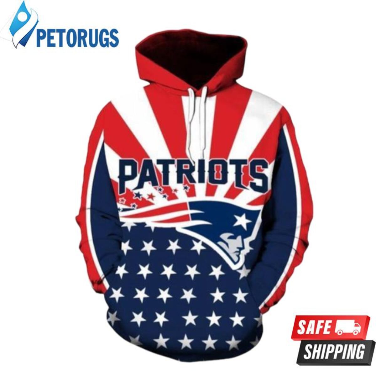 New England Patriots 12 3D Hoodie - Peto Rugs