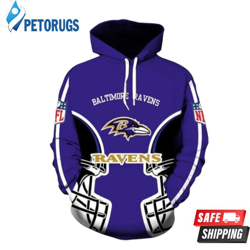 Baltimore Ravens 2 3D Hoodie