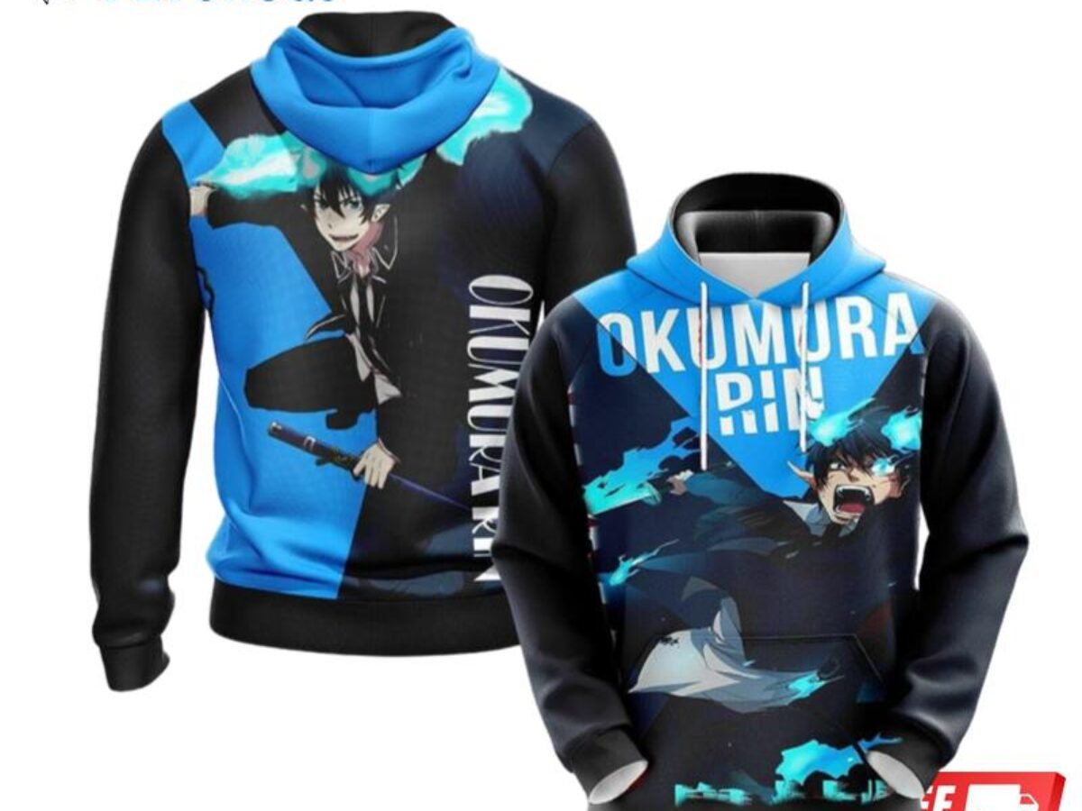 Blue exorcist outlet hoodie