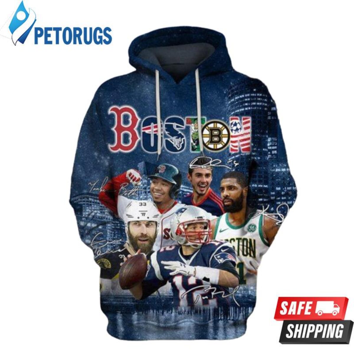 New England Patriots Ncaa Football Many Logo New England Patriots 3D Hoodie  - Peto Rugs