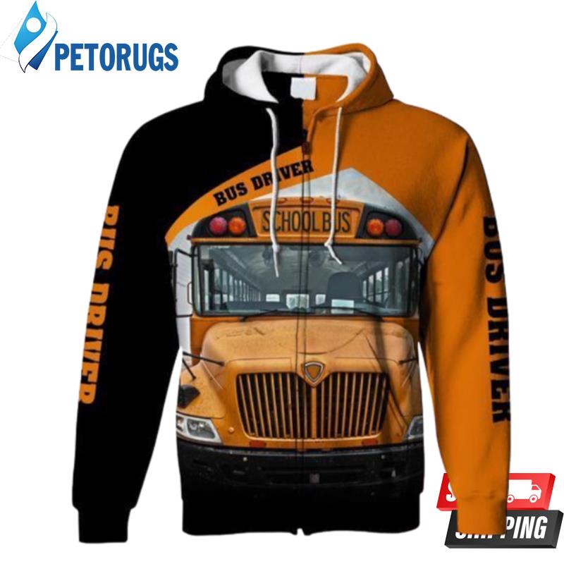 Bus Driver School Bus Life 3D Hoodie