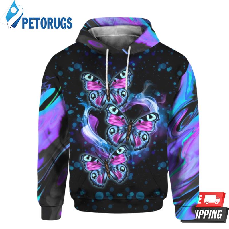 Butterfly Magical Galaxy Butterfly Butterfly 3D Hoodie