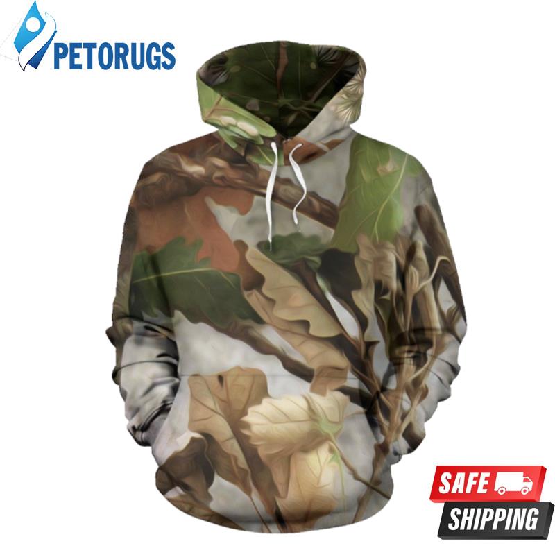 Camo Realistic Tree Forest 3D Hoodie