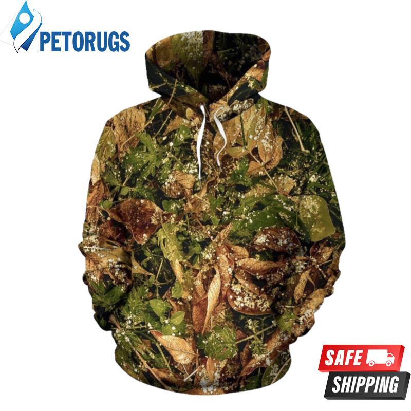 Camo Realistic Tree Forest Texture 3D Hoodie