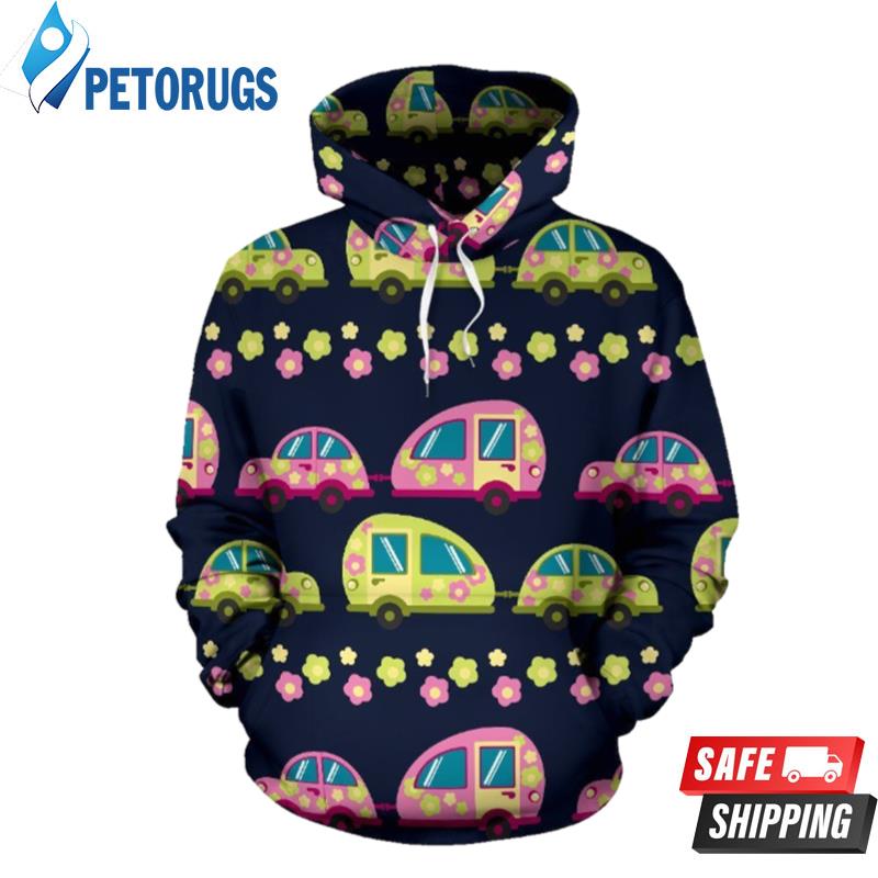 Camper Cute Camping No 3 3D Hoodie