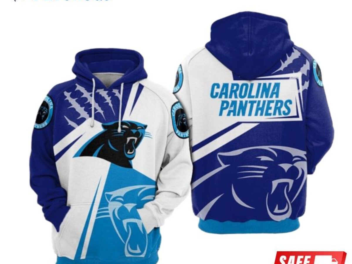 Carolina Panthers NFL Blue Hoodie, Zip Hoodie 3D All Over Print For Fans