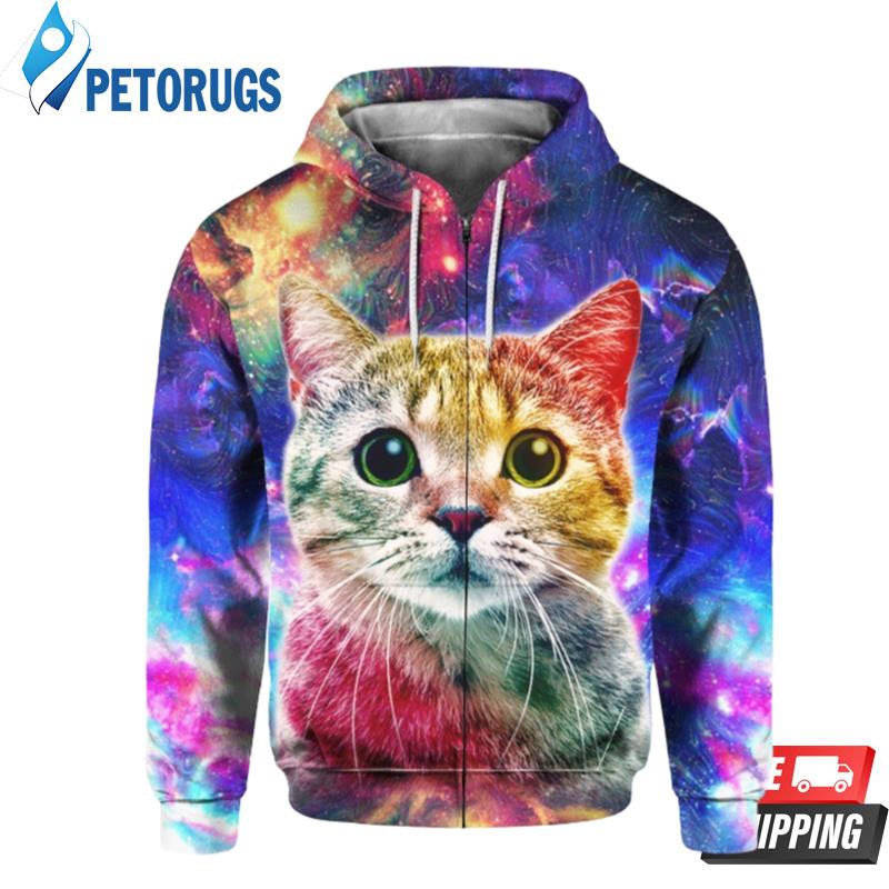 Cat Over 3D Hoodie - Peto Rugs