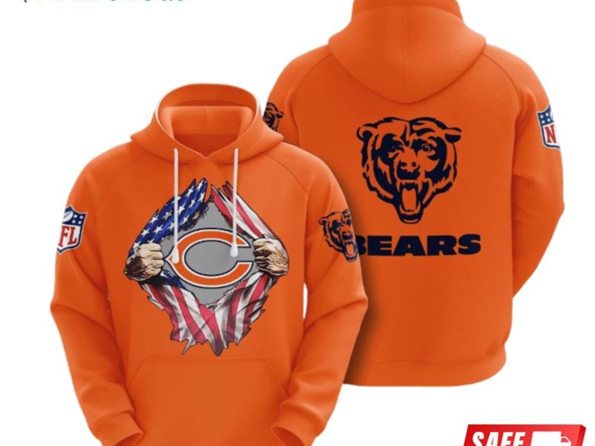 Chicago Bears Chicago Bears Nfl Chicago Bears Apparel 19605 3D Hoodie -  Peto Rugs