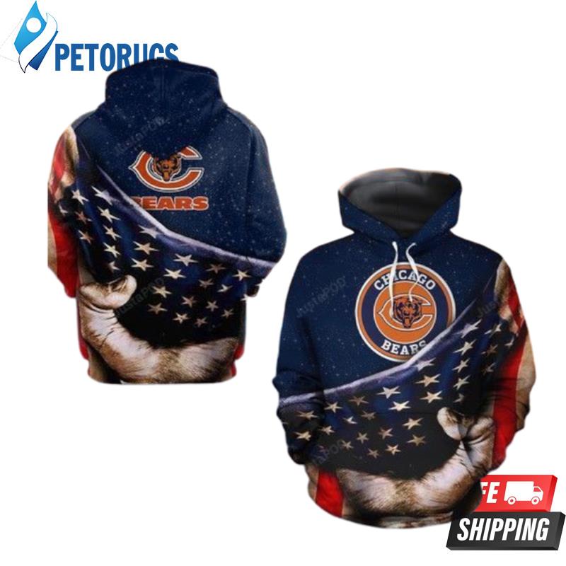 Chicago Bears Allover 3D Hoodie