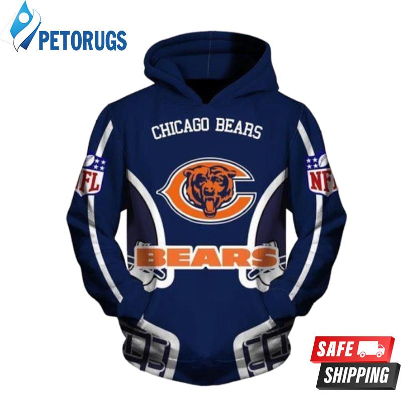 Chicago Bears And Pered Custom Chicago Bears Graphic 3D Hoodie