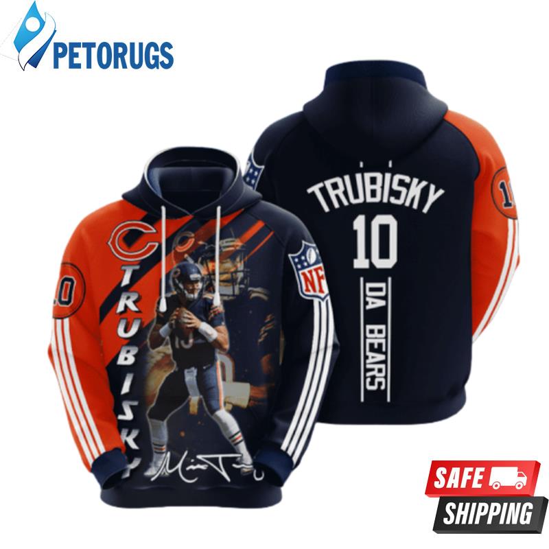 Chicago Bears Mitchell Trubisky 3D Hoodie