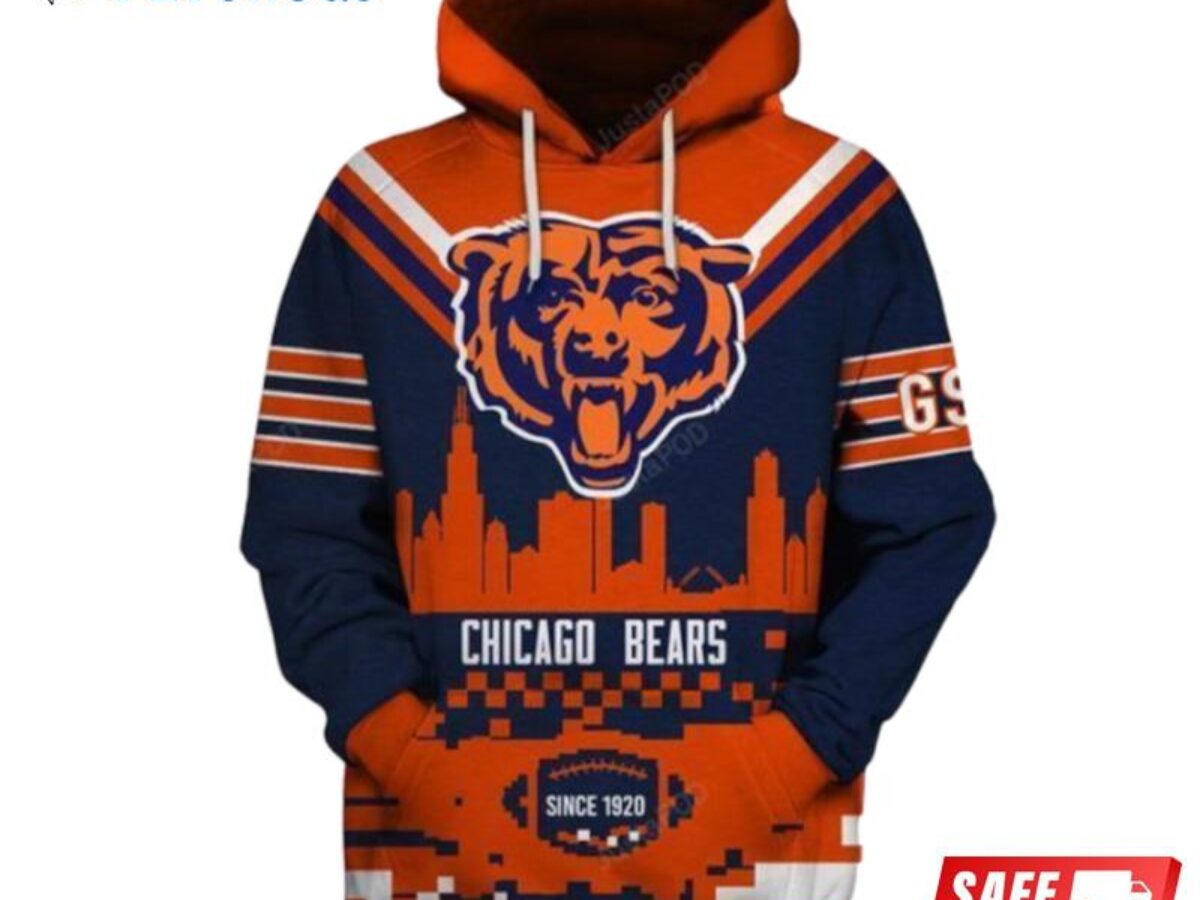 chicago bears throwback hoodie