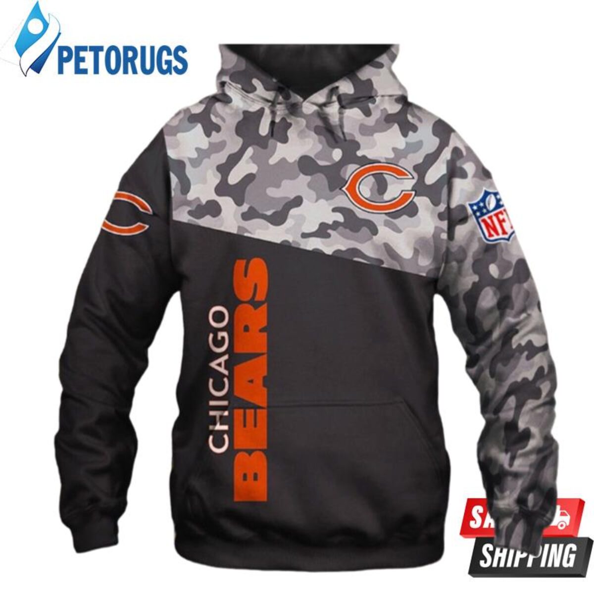 Chicago Bears Chicago Bears Nfl Chicago Bears Apparel 3D Hoodie - Peto Rugs