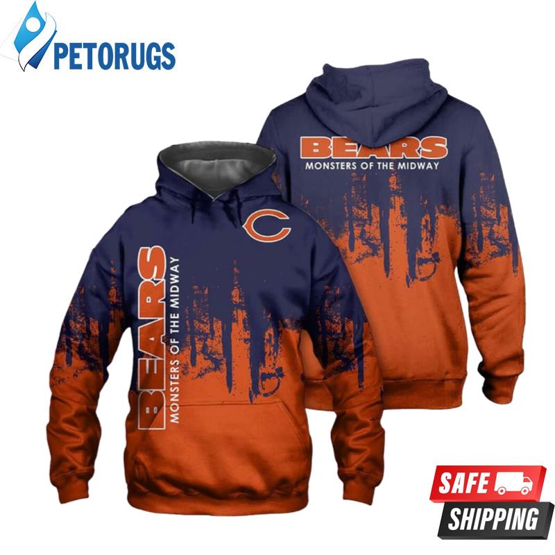Chicago Bears Nfl Chicago Bears Monsters Of The Midway 19744 3D Hoodie