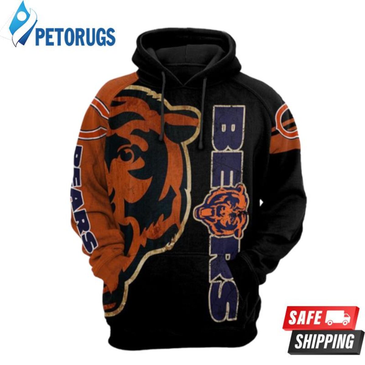 Chicago Bears Chicago Bears Nfl Chicago Bears Apparel 3D Hoodie - Peto Rugs