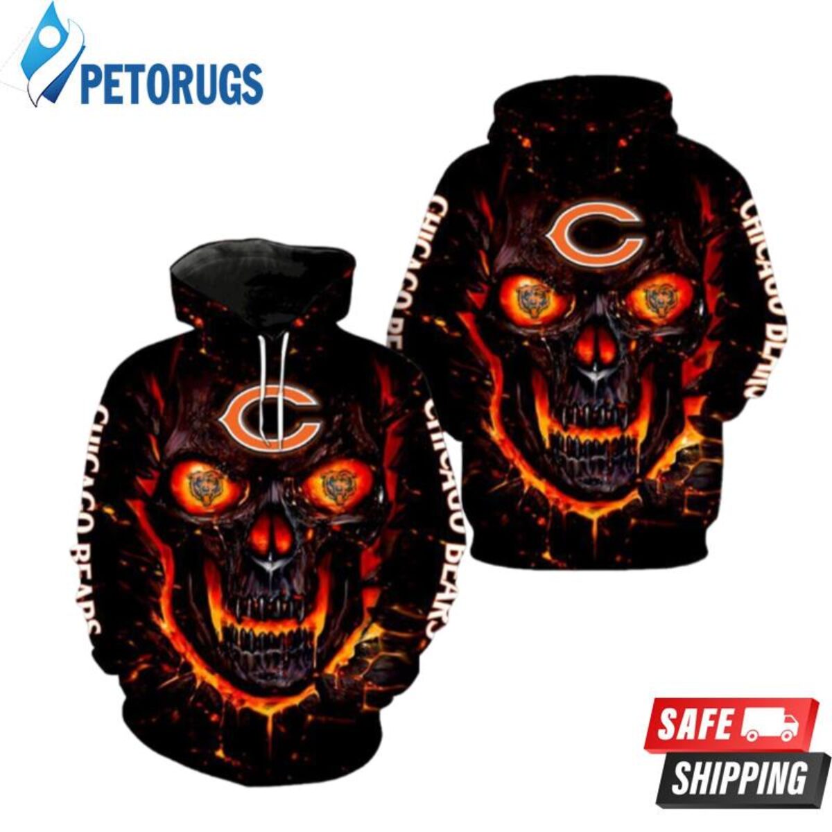 Nfl Chicago Bears Men And Women Chicago Bears Chicago Bears 3D Hoodie -  Peto Rugs