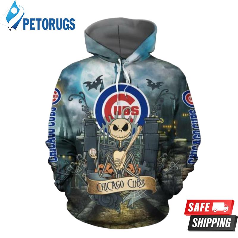 Chicago Cubs With Jack Skellington Chicago Cubs 20091 3D Hoodie