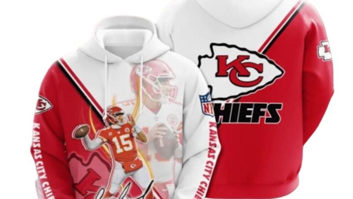 Kansas City Chiefs Patrick Mahomes hockey Style Hooded sweatshirt