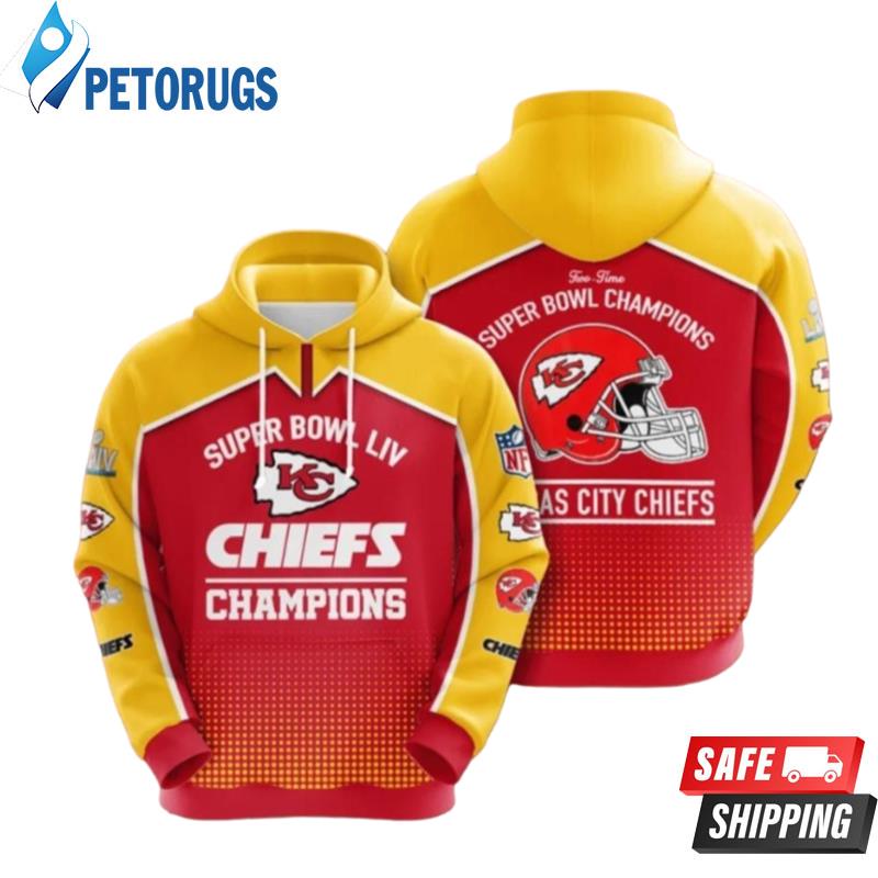 NFL Kansas City Chiefs Team Hoodies Super Bowl Liv Champions & Custom 3d  Hoodie