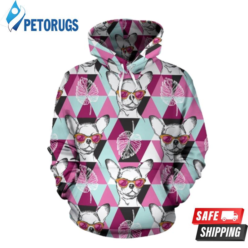 Chihuahua Cute Triangle Pattern 3D Hoodie