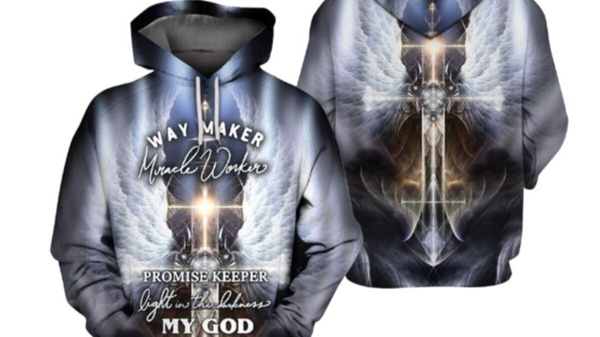 Christian Way Maker Miracle Worker 3D Hoodie Peto Rugs