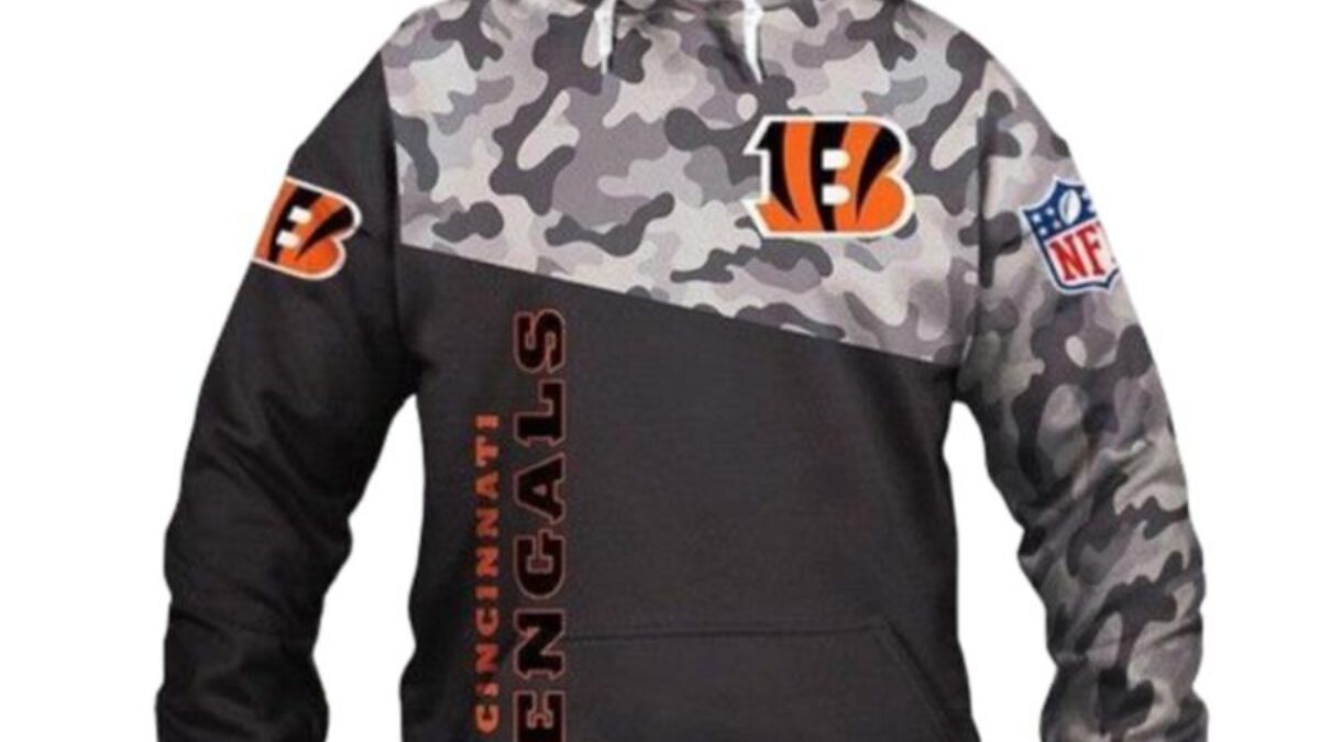 Cincinnati Bengals Camo 3D Hoodie - Peto Rugs