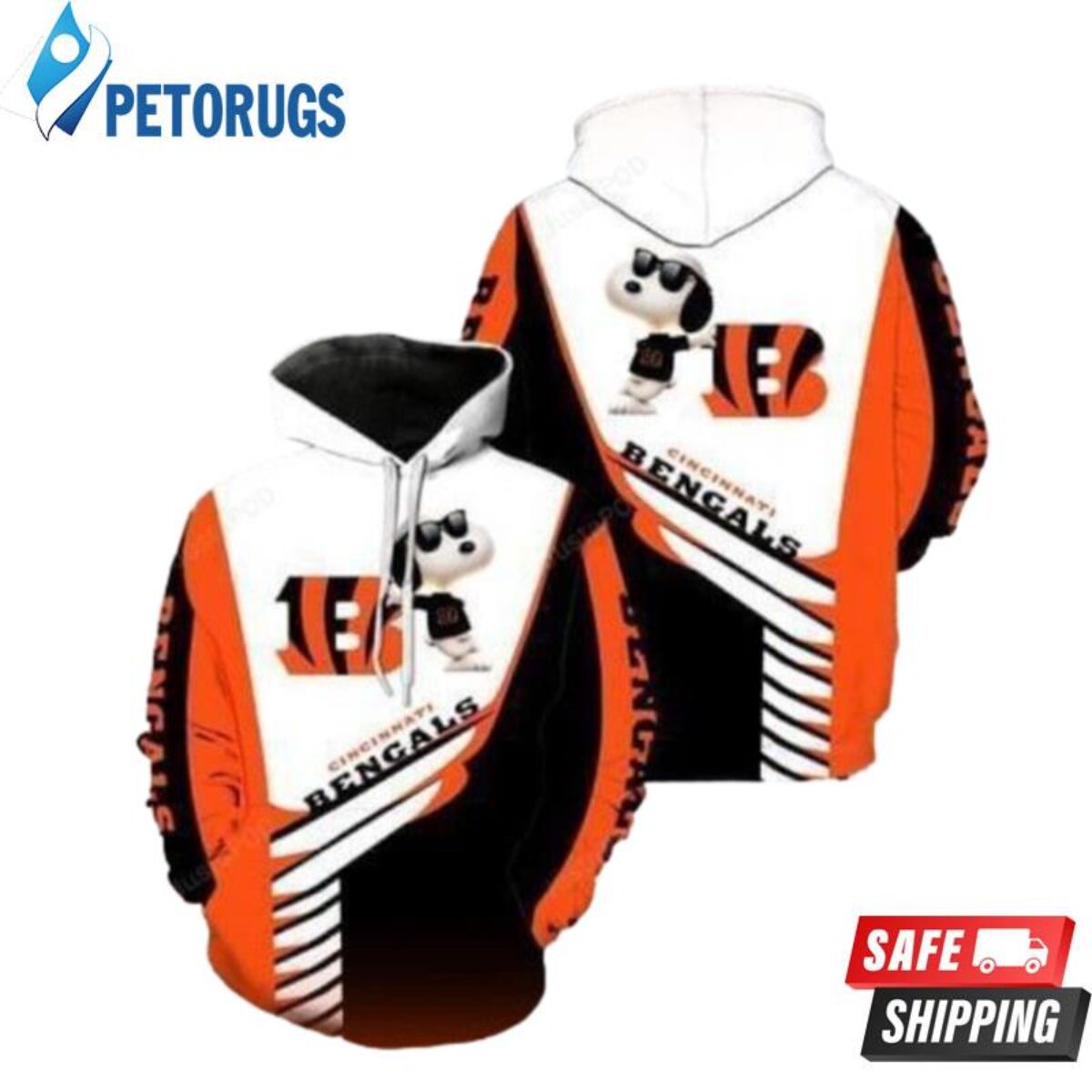 Merry Christmas Season Cincinnati Bengals Snoopy 3D Hoodie Cute