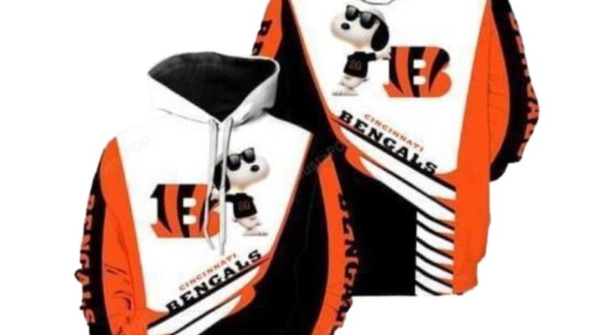 Custom Mens Bengals Hoodies 3D Dragon Cincinnati Bengals Gift