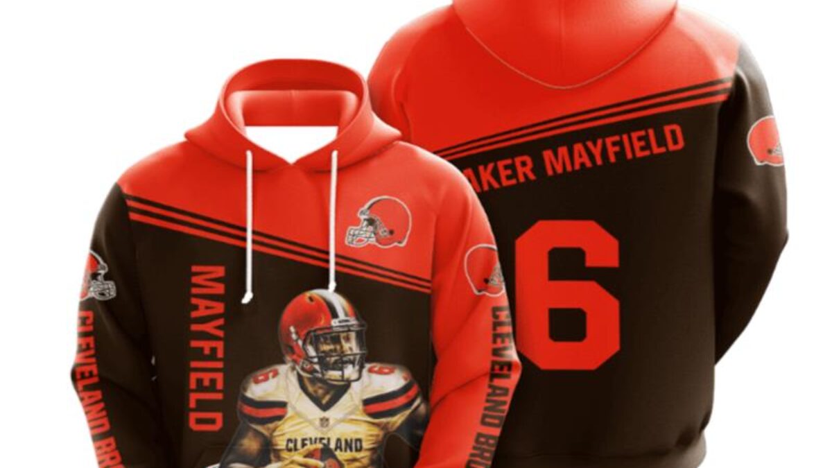 Baker mayfield sale browns hoodie