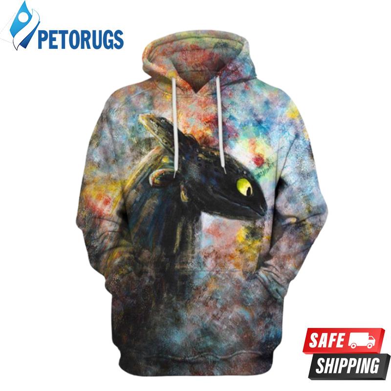 Color Symphony How To Train Your Dragon 3D Hoodie