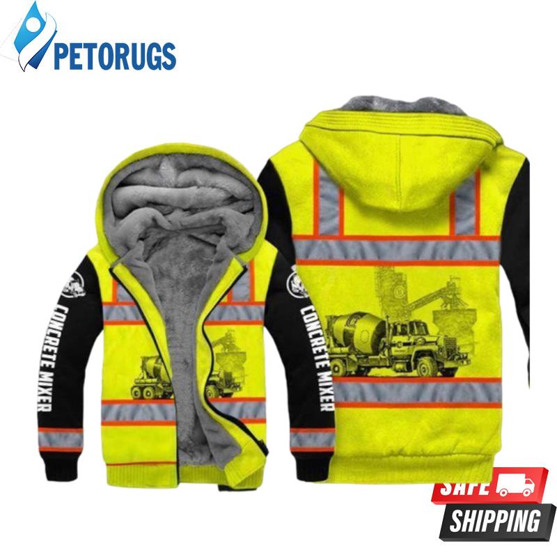 Concrete Mixer Safety 3D Hoodie - Peto Rugs