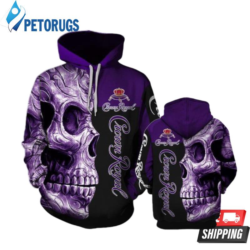 Crown Royal Skull 3D Hoodie