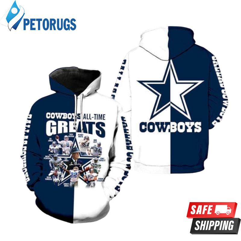 Dallas Cowboys All Time 3D Hoodie