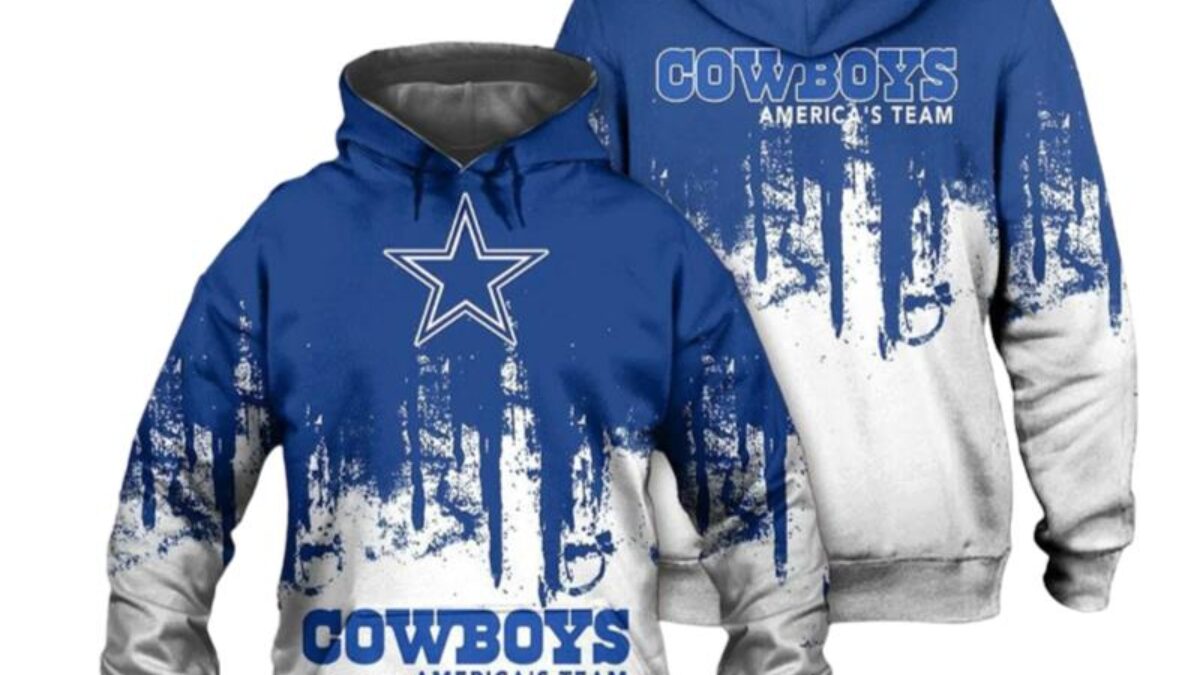 HOT Dallas Cowboys White Men And Women 3D Hoodie All Over Print