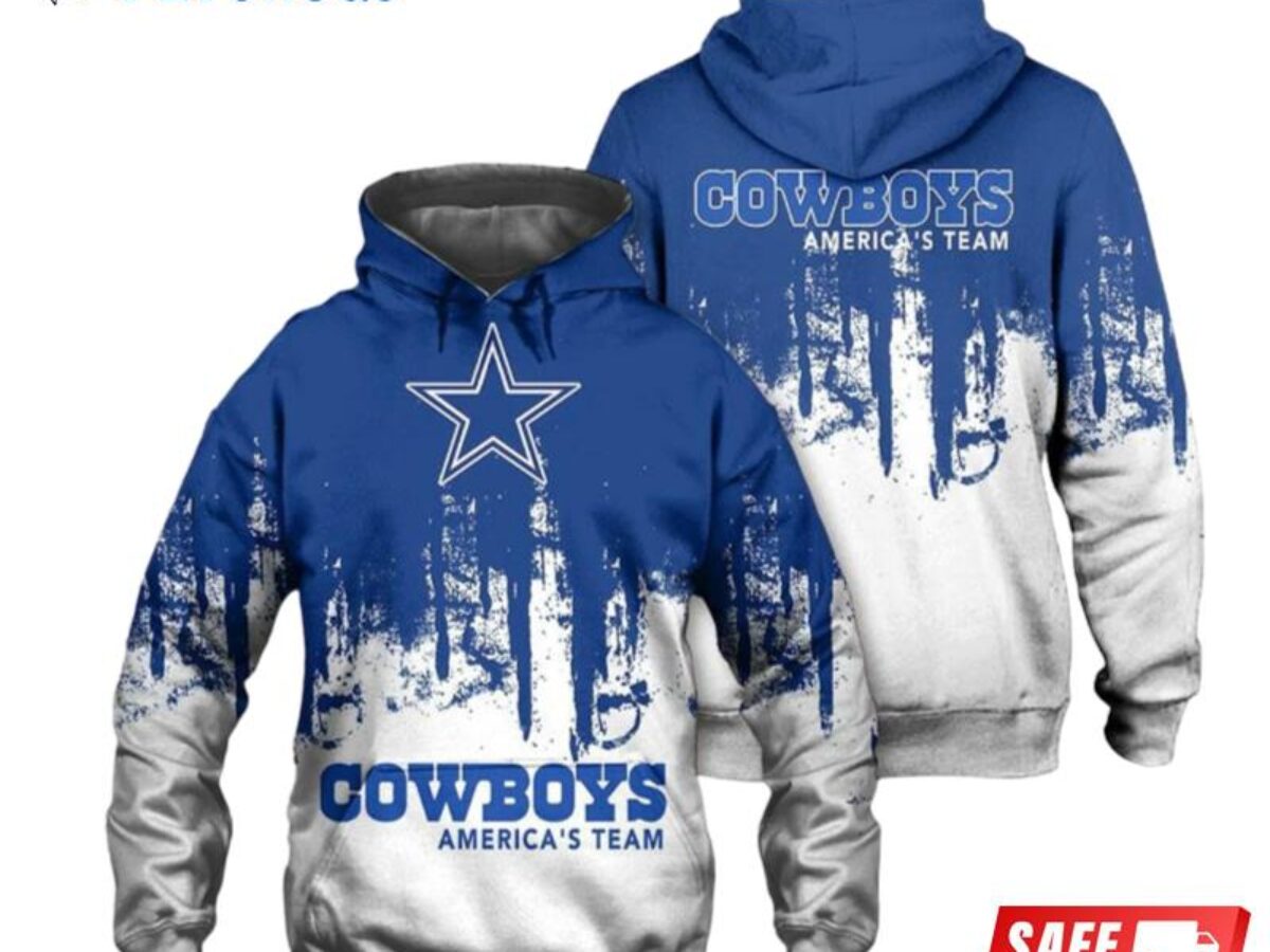 Dallas Cowboys Zip Hoodie 3D Hooded Cowboys America's Team