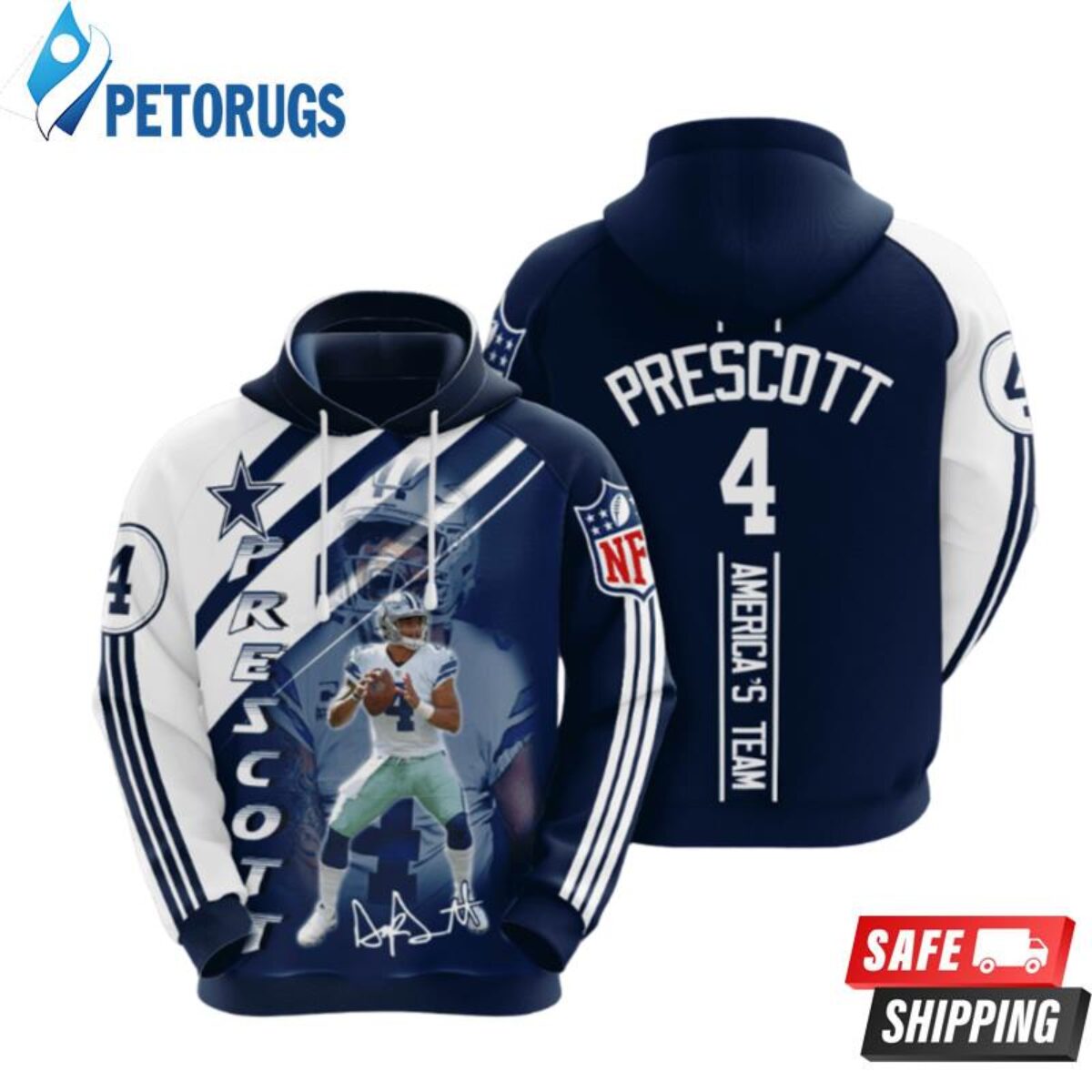 Dallas Cowboys Americas Team 3D Hoodie All Over Print Dallas