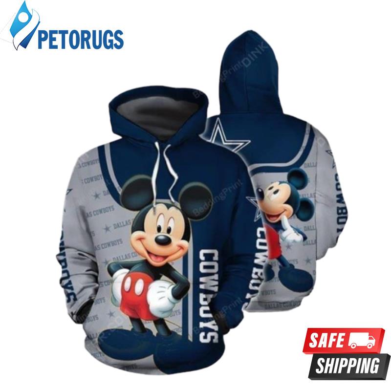 Dallas Cowboys Mickey Mouse 3D Hoodie
