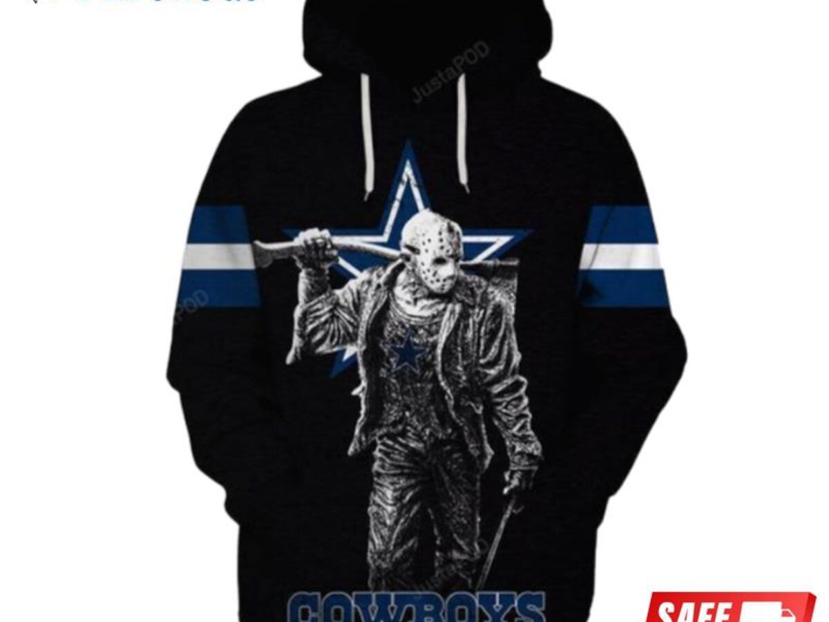 Dallas Cowboys Hoodie Halloween 3D Skull - Dallas Cowboys Home