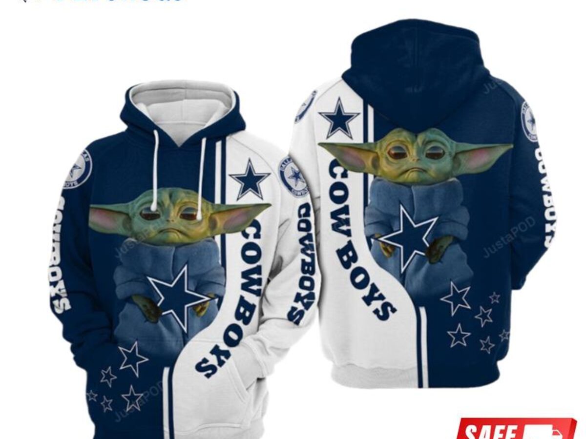 Baby Yoda Hug Dallas Cowboys Star Wars Shirt Hoodie Long Sleeve
