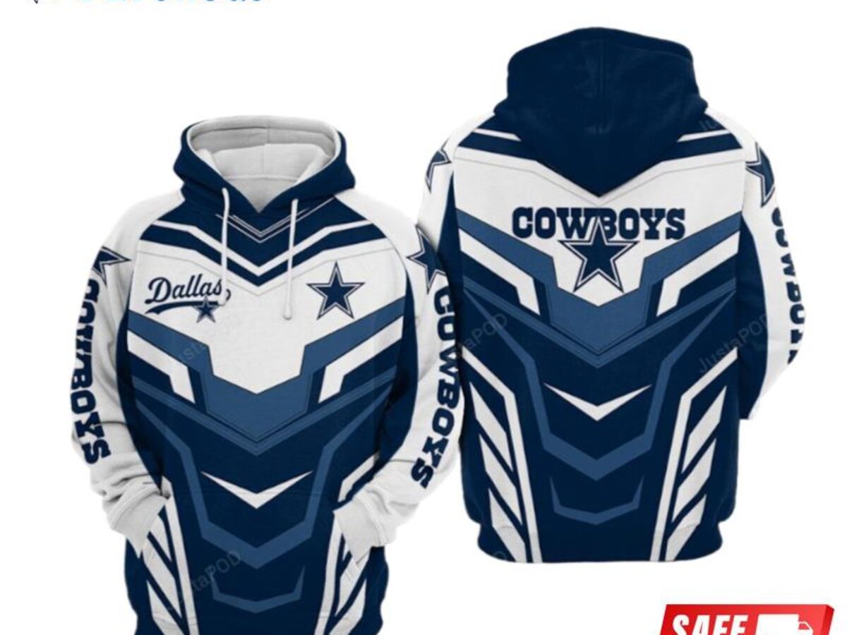 Dallas Cowboys Nfl Football Blue Dallas Cowboys 2 3D Hoodie - Peto Rugs