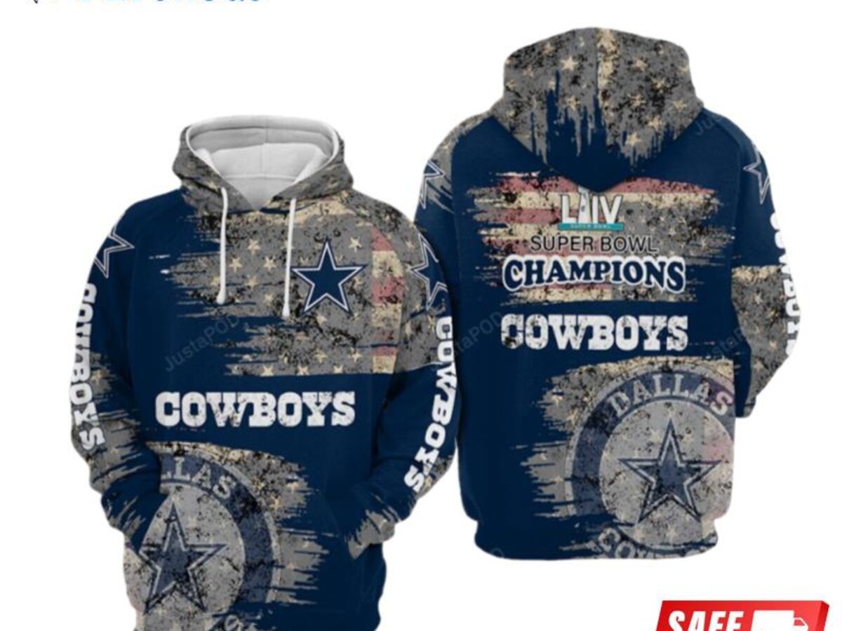 Dallas cowboys nfl balls 3d print hoodie 3d hoodie Zipper Hoodie 3D