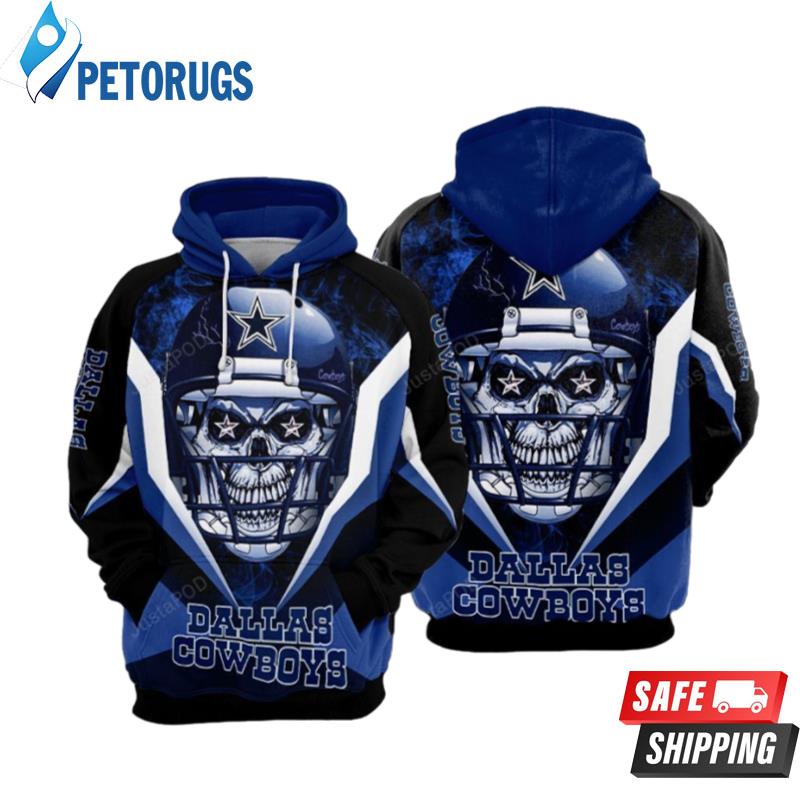 Dallas Cowboys Nfl Football Blue Dallas Cowboys 2 3D Hoodie - Peto Rugs